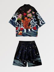 Conjunto de kimono 'Koi x Sakura'