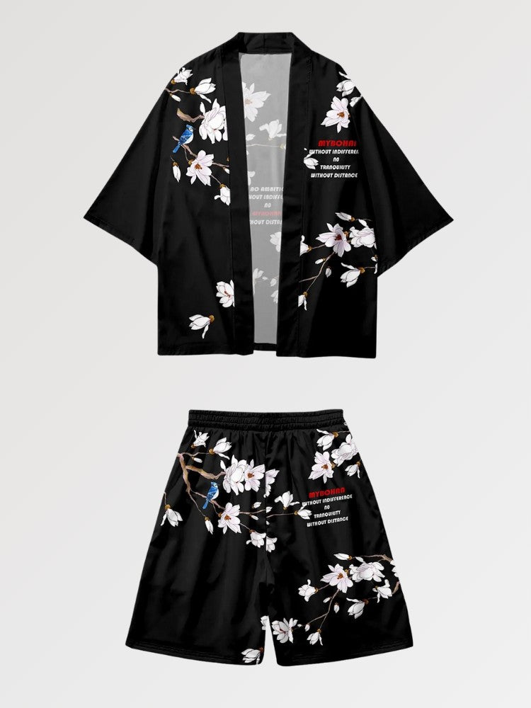Conjunto de kimono 'White Sakura'