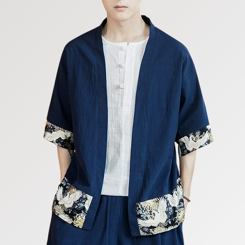 Camisa estilo kimono 'Arata x Watanabe'