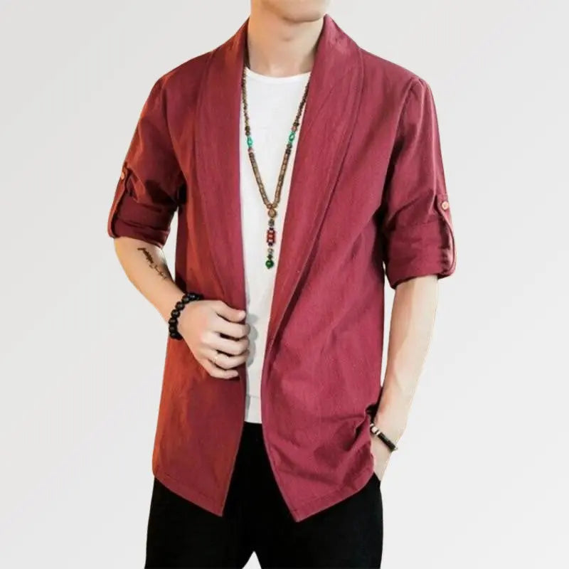 Chaqueta de traje kimono 'Shigeru' para hombre