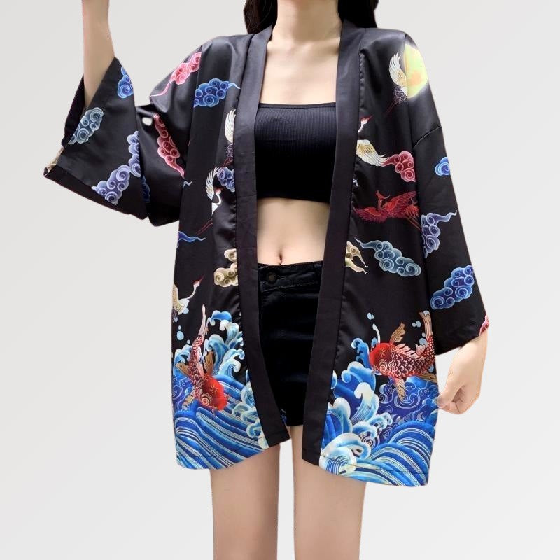 Chaqueta kimono para mujer 'Ayamé'