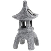 Farol japonés tōrō Kuroishi de piedra negra alargado para jardín de té zen Ropa Japonesa