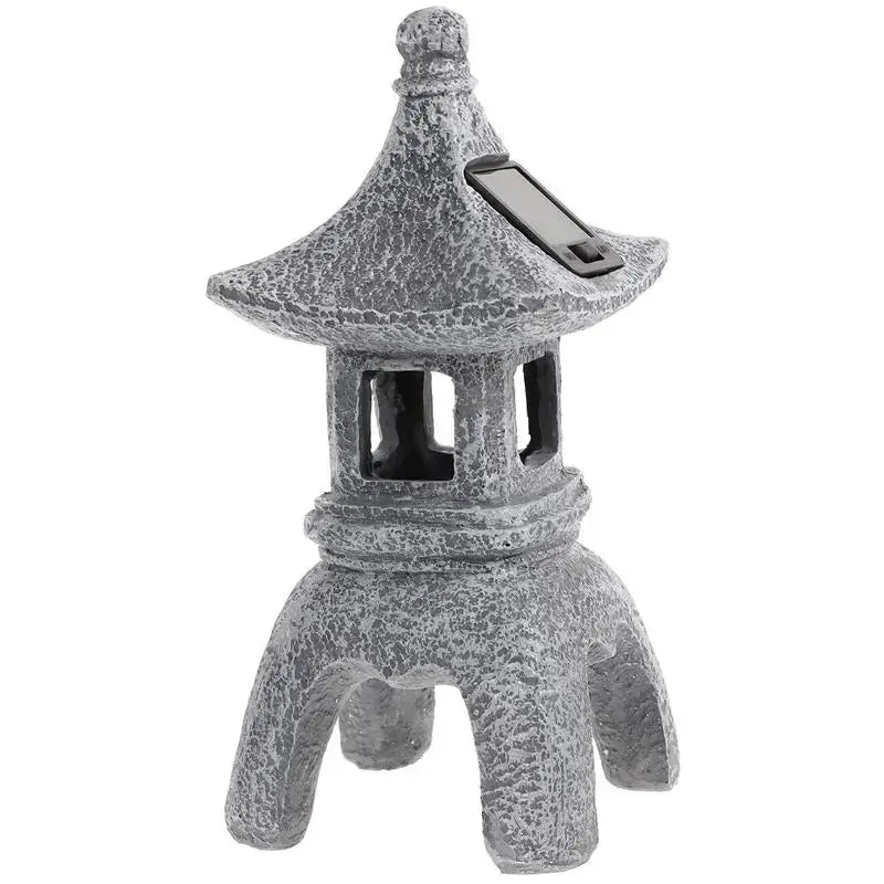 Farol japonés tōrō Kuroishi de piedra negra alargado para jardín de té zen Ropa Japonesa