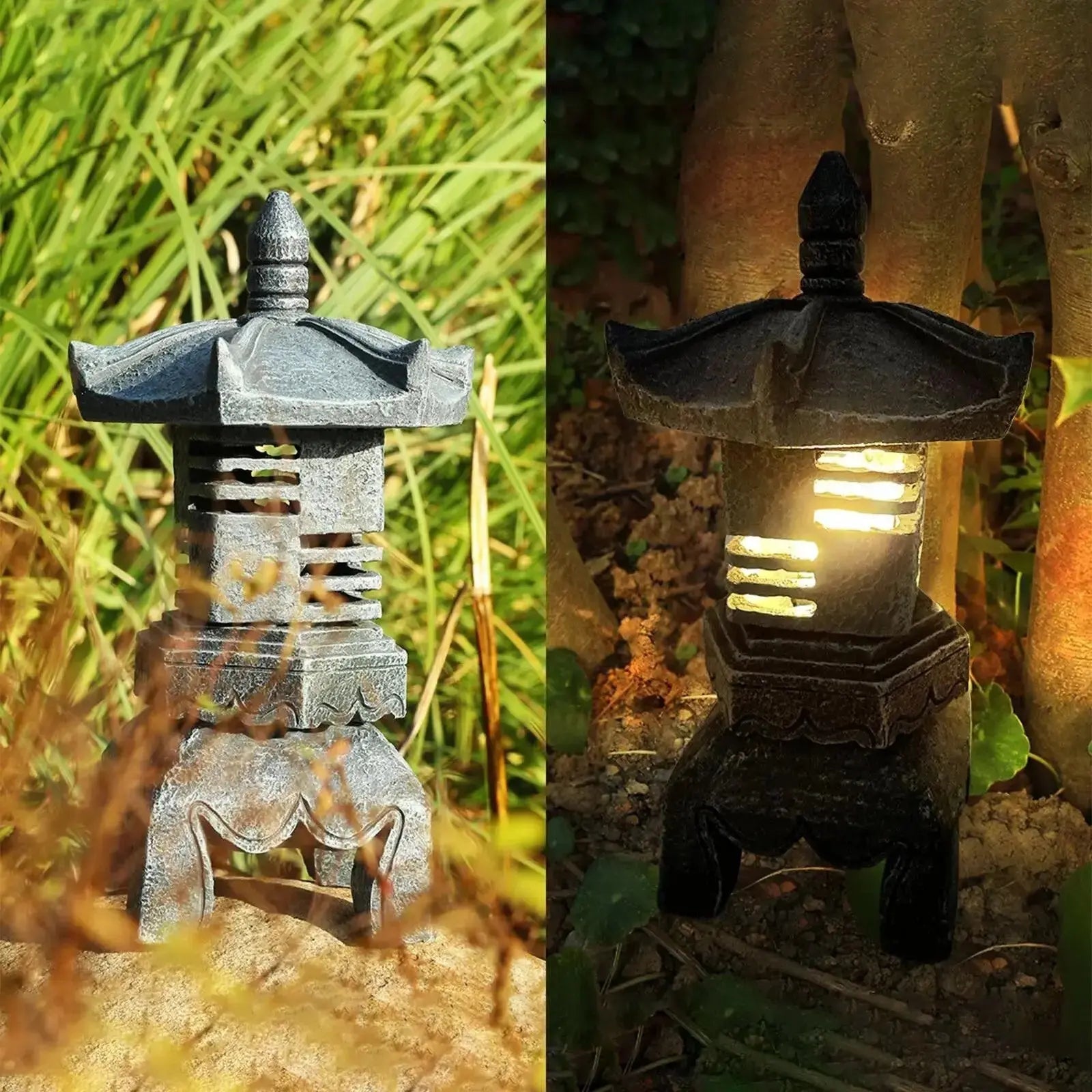 Linterna solar japonesa tōrō Aomori de LED con encendido automático al atardecer Ropa Japonesa