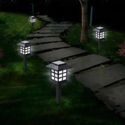 Linterna LED japonesa Buzen conjunto mini-andon solar para balizar el jardín Ropa Japonesa