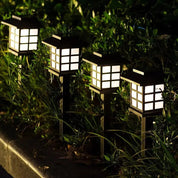 Linterna LED japonesa Buzen conjunto mini-andon solar para balizar el jardín Ropa Japonesa