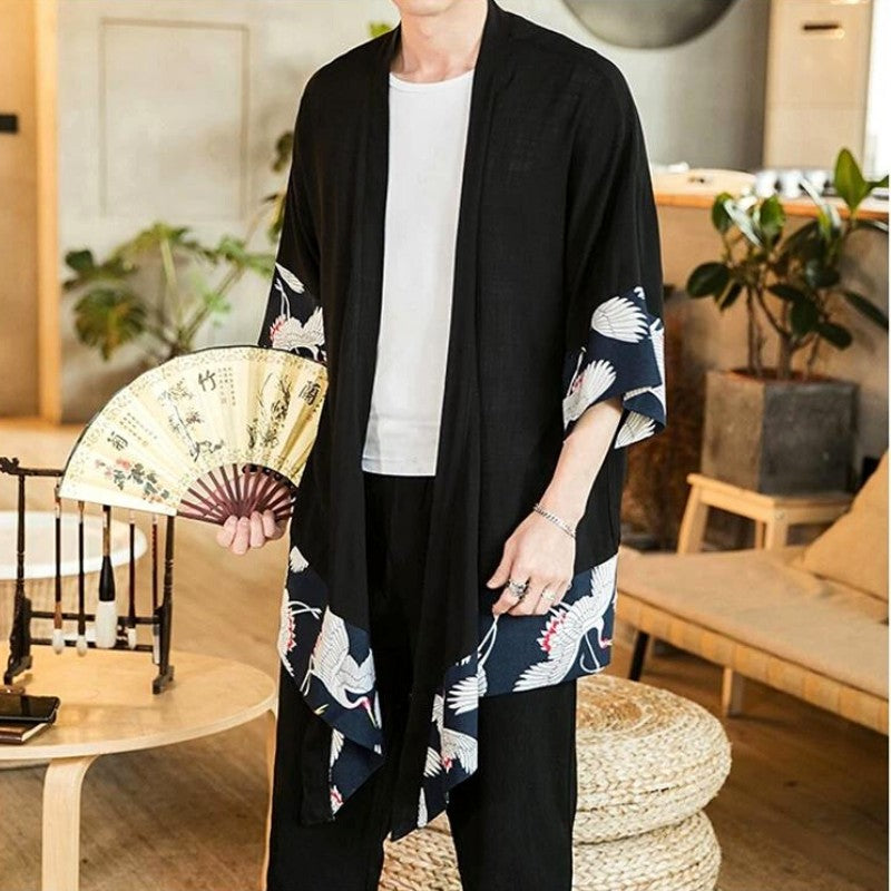 Cárdigan largo tipo kimono 'Ryota'
