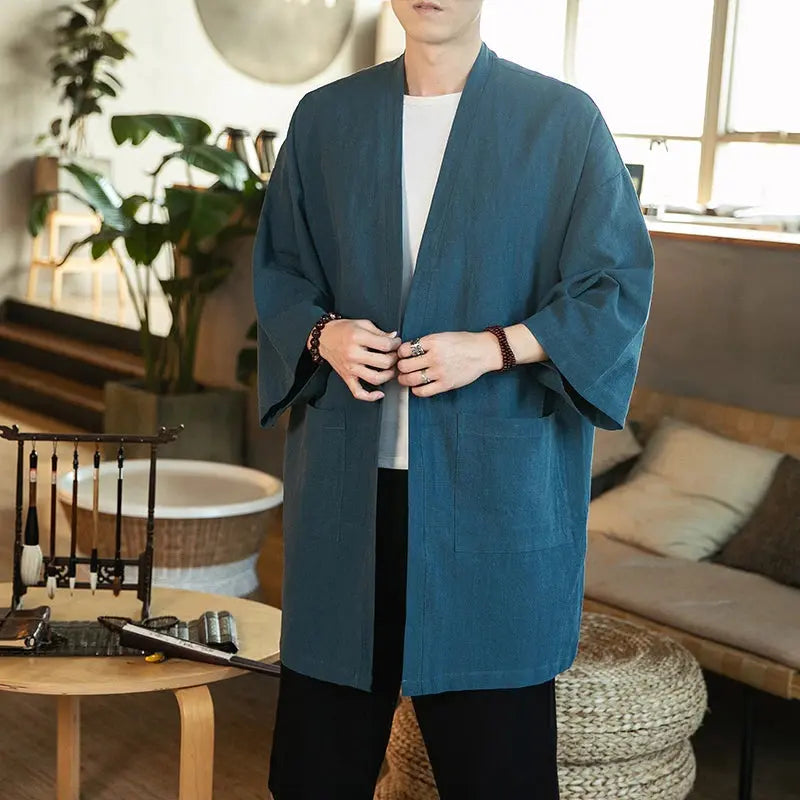 Chaqueta kimono larga