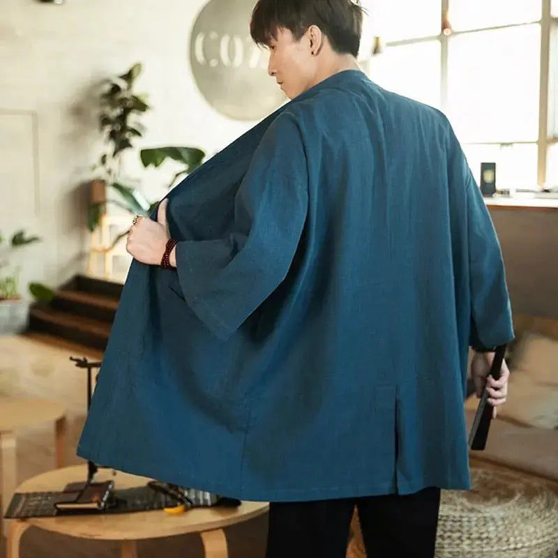 Chaqueta kimono larga 'Takeo'