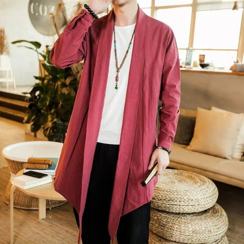 Cárdigan kimono de manga larga 'Ryuu'