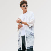 Chaqueta Kimono Blanca Larga 'Kazuko'