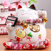 Maneki Neko Tradicional 'Fengshui Cat' - Ropa Japonesa