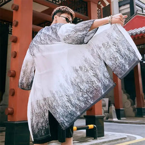 Kimono largo para hombre 'Kazuko'