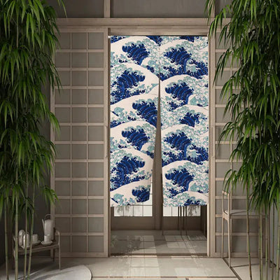 Noren japonés 'Kanagawa Wave'