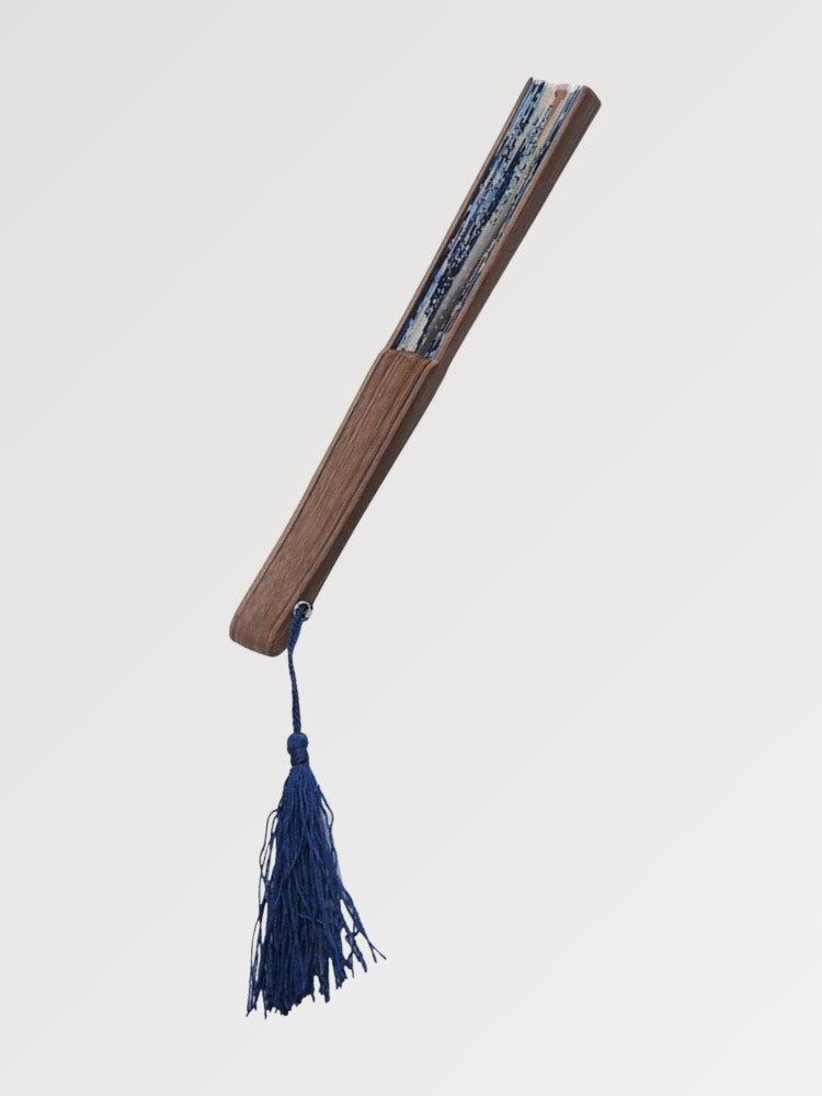 Abanico japonés sensu plegable con la Gran Ola de Kanagawa de Hokusai Ropa Japonesa
