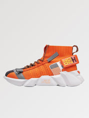 Zapatillas con plataforma naranja