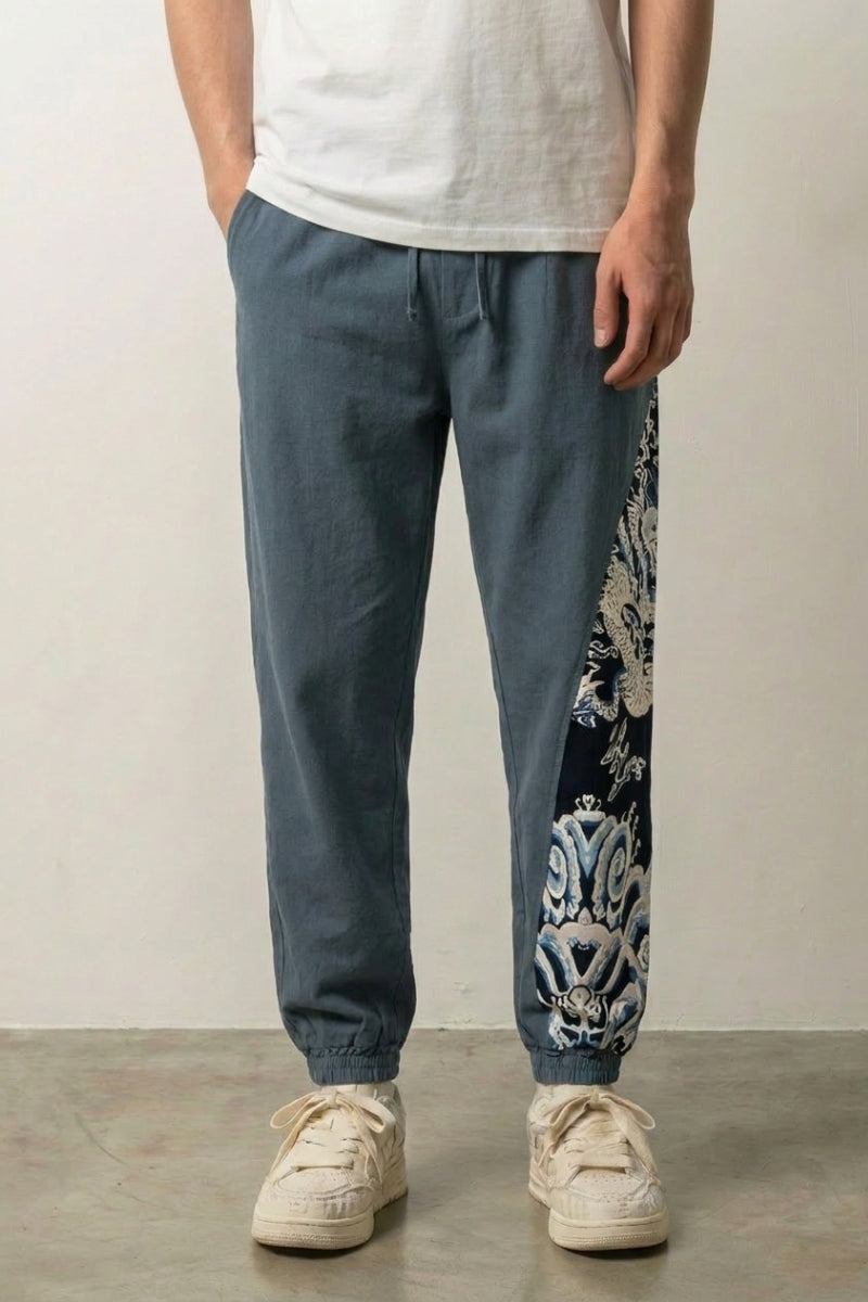 Pantalón Amplio Japonés 'Akira' Gris pantalón japonés streetwear Ropa Japonesa