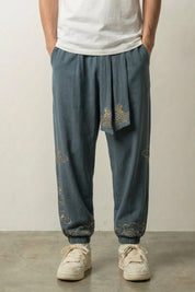 Pantalón Ancho Japonés 'Kumo' Verde pantalón japonés streetwear Ropa Japonesa