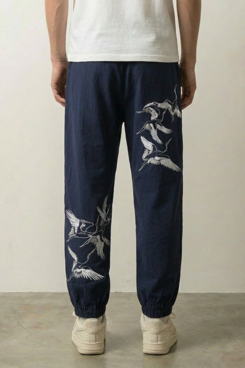 Pantalón Casual Japonés 'Aoi' Marino pantalón japonés streetwear Ropa Japonesa