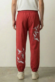 Pantalón Casual Japonés 'Aoi' Rojo pantalón japonés streetwear Ropa Japonesa