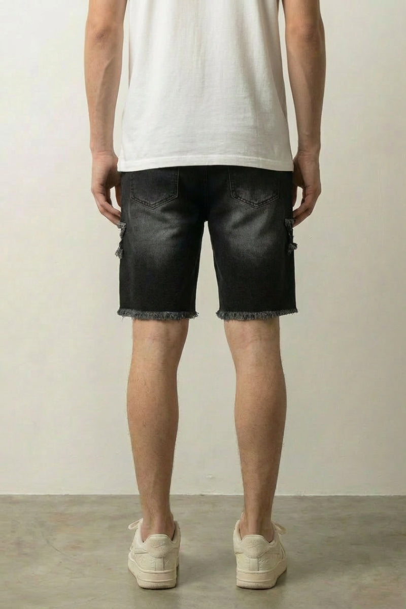 Pantalones cortos vaqueros con estampado de estrellas pantalón corto vaquero streetwear japonés Ropa Japonesa