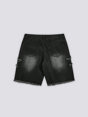 Pantalones cortos vaqueros con estampado de estrellas pantalón corto vaquero streetwear japonés Ropa Japonesa