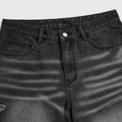 Pantalones cortos vaqueros con estampado de estrellas pantalón corto vaquero streetwear japonés Ropa Japonesa