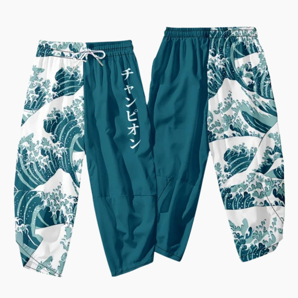 Pantalón Corto Japonés 'Neo Tokyo' Diseño 2 pantalón japonés streetwear Ropa Japonesa