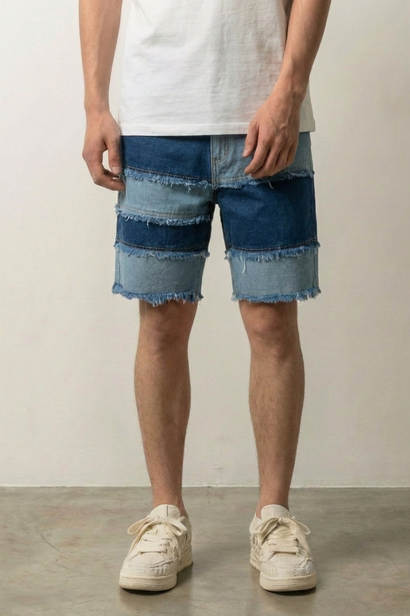 Pantalones cortos vaqueros deshilachados pantalón corto vaquero streetwear japonés Ropa Japonesa