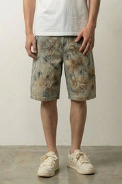 Pantalones cortos vaqueros Acid Wash pantalón corto vaquero streetwear japonés Ropa Japonesa