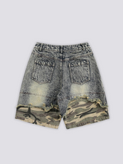 Pantalones cortos vaqueros de camuflaje pantalón corto vaquero streetwear japonés Ropa Japonesa