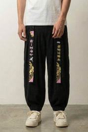 Pantalón Pana Japonés 'Takumi' Negro pantalón japonés streetwear Ropa Japonesa