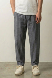 Pantalones a rayas Hombre Stainah x Leeng pantalón streetwear urbano japonés Ropa Japonesa