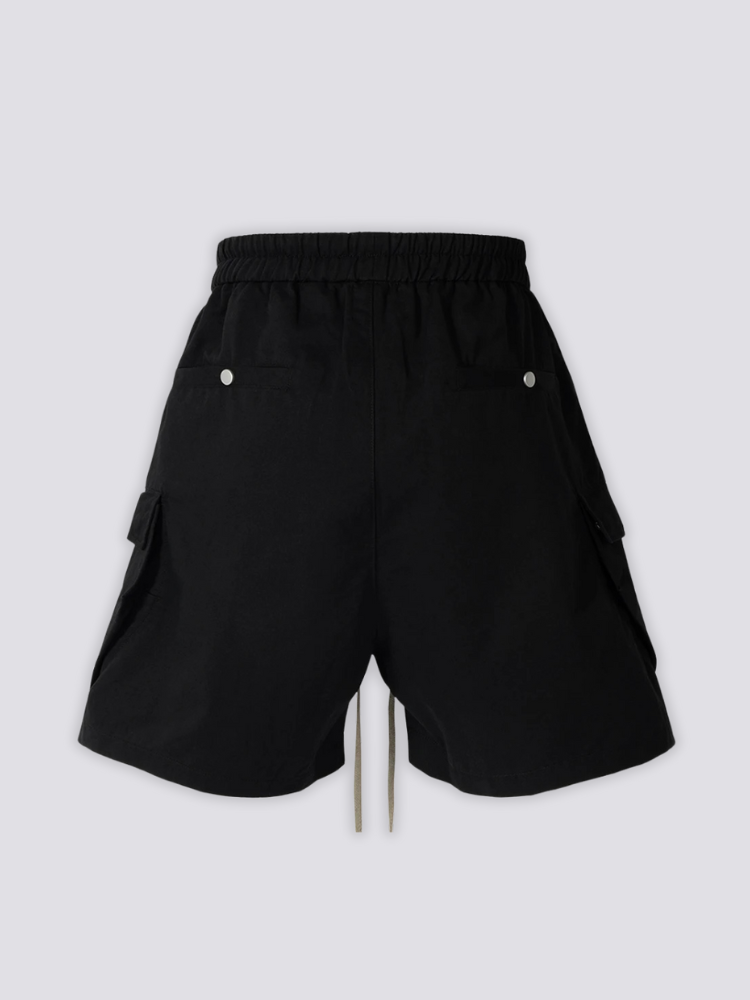 Pantalones cortos cargo negros pantalón corto vaquero streetwear japonés Ropa Japonesa