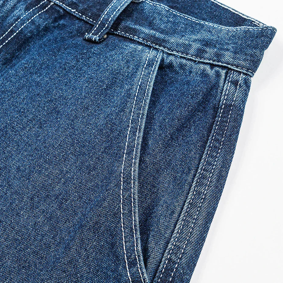 Pantalón corto vaquero crudo pantalón corto vaquero streetwear japonés Ropa Japonesa