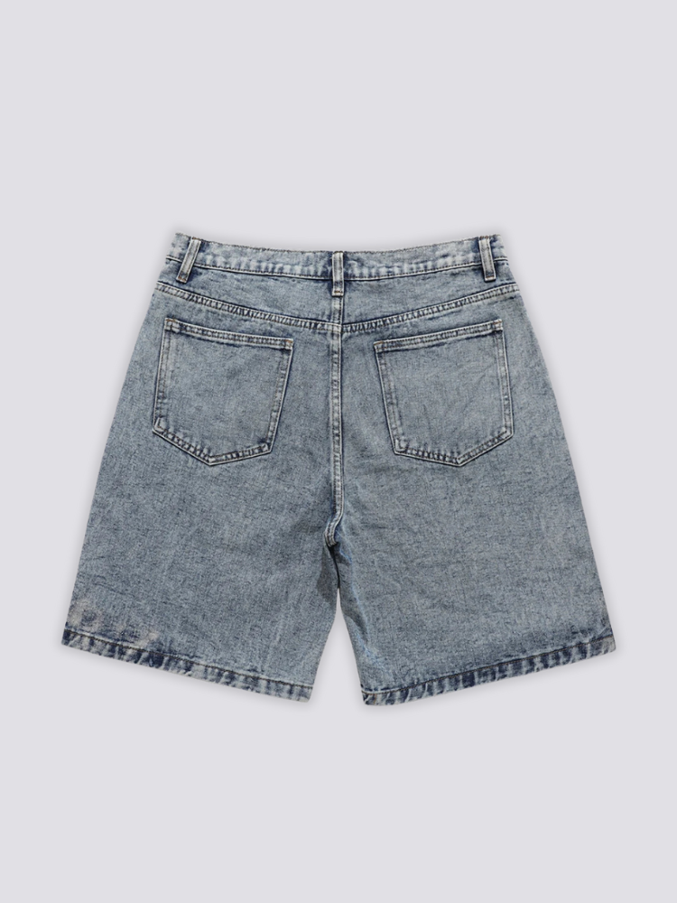 Pantalones cortos vaqueros patchwork pantalón corto vaquero streetwear japonés Ropa Japonesa