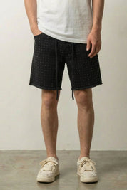 Pantalones cortos vaqueros con strass pantalón corto vaquero streetwear japonés Ropa Japonesa