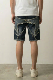 Pantalones cortos vaqueros desgastados pantalón corto vaquero streetwear japonés Ropa Japonesa