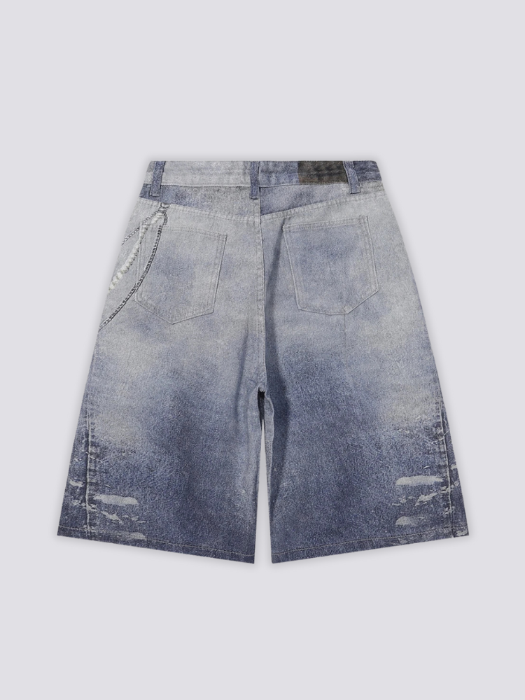 Pantalones cortos vaqueros personalizados pantalón corto vaquero streetwear japonés Ropa Japonesa