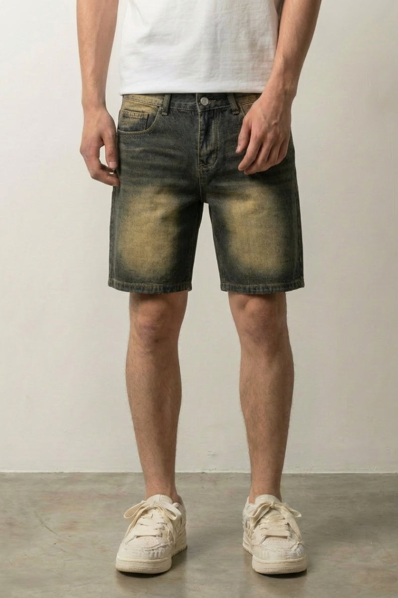Pantalones cortos vaqueros vintage pantalón corto vaquero streetwear japonés Ropa Japonesa