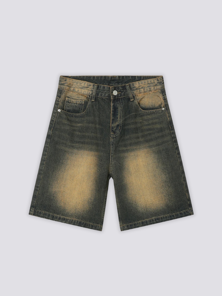 Pantalones cortos vaqueros vintage pantalón corto vaquero streetwear japonés Ropa Japonesa