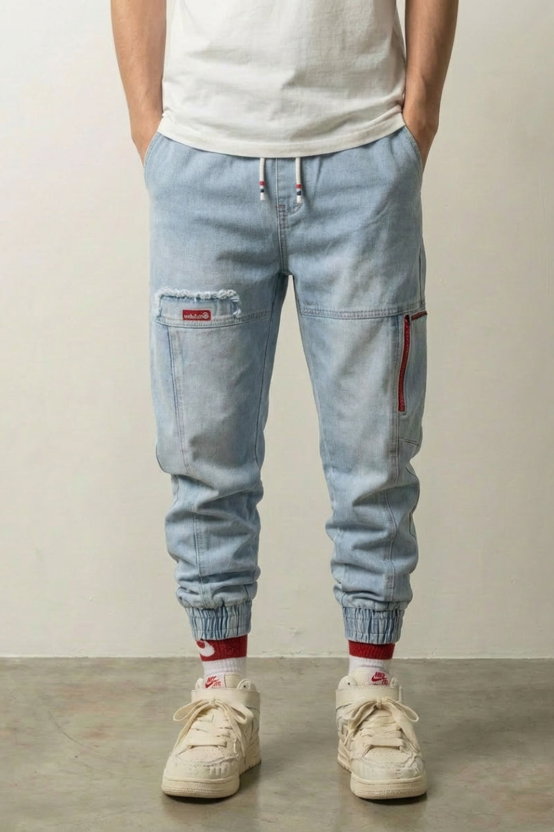 Pantalones vaqueros Cargo Korea Fit pantalón streetwear urbano japonés Ropa Japonesa