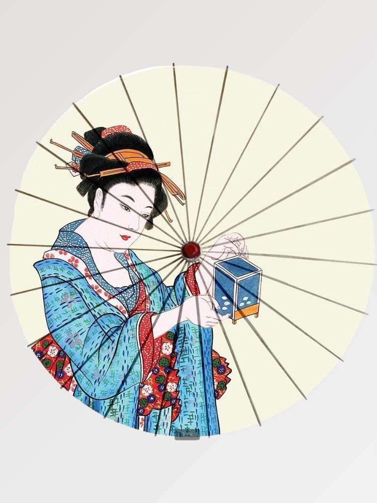 Paraguas Japonés Geisha 'Shika' - Ropa Japonesa
