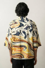 Patrón Haori Psykomida haori japonés llevado mannequin estilo streetwear Ropa Japonesa