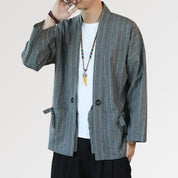 Chaqueta kimono talla grande de algodón suave