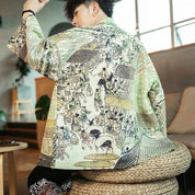 Chaqueta kimono estampada