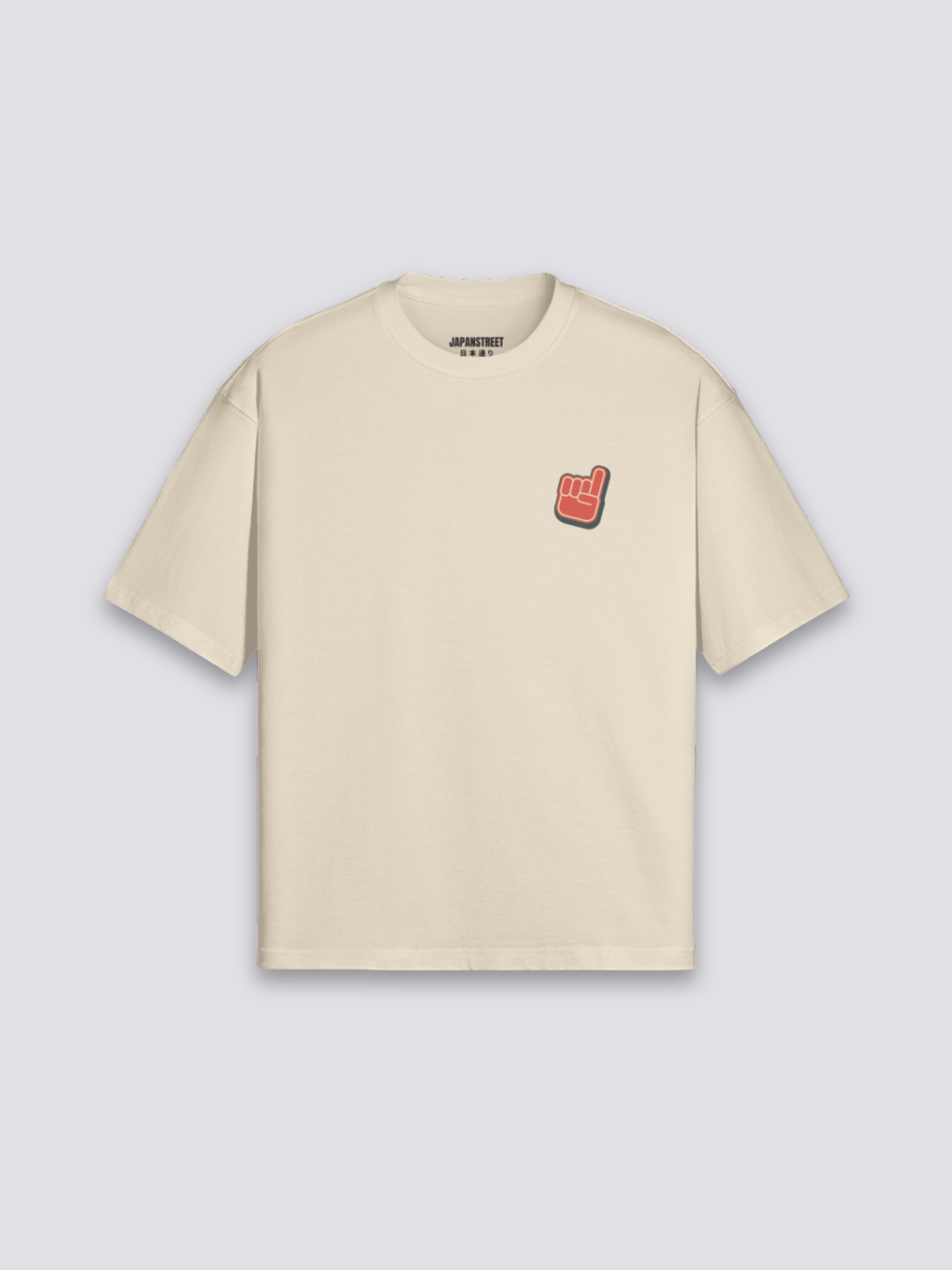 Camiseta ramen bol de fideos estampado japonés oversize