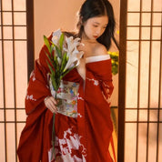 Vestido japonés rojo