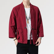 Chaqueta kimono roja 'Yuudai'