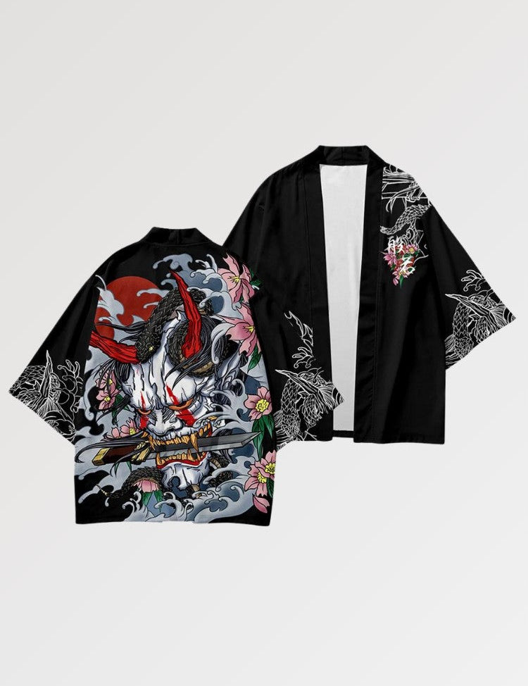 Haori representa a un demonio Oni que tomó la apariencia de un Samurai.